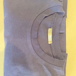 Zara crop Top Navy Blue